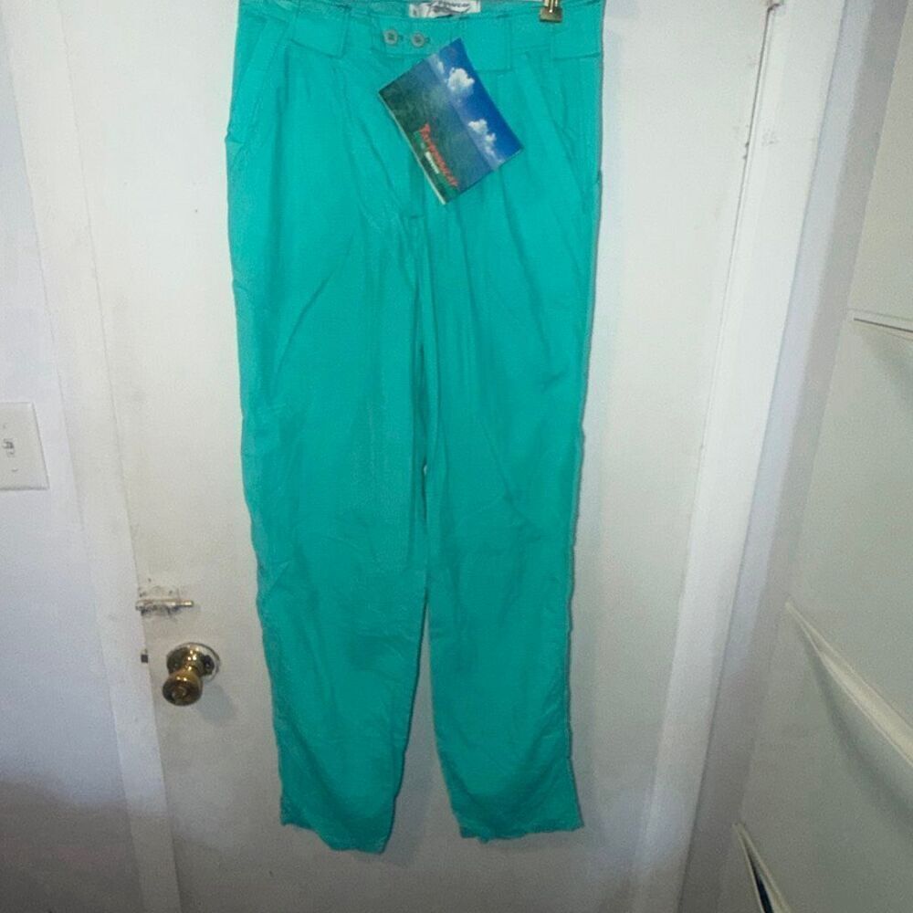 TARPONWEAR BY SIMMS Vintage Mint Green Paradise Island Fishing Pants-30 NEW!